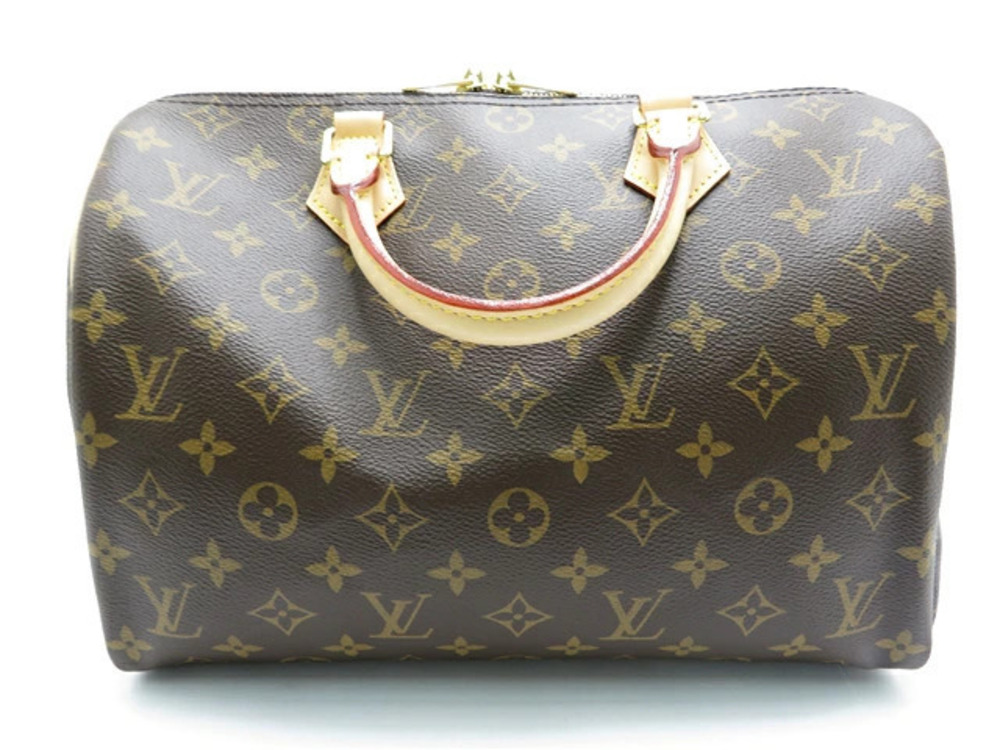 Louis Vuitton Monogram Shoulder Bandouliere Bag Speedy Brown